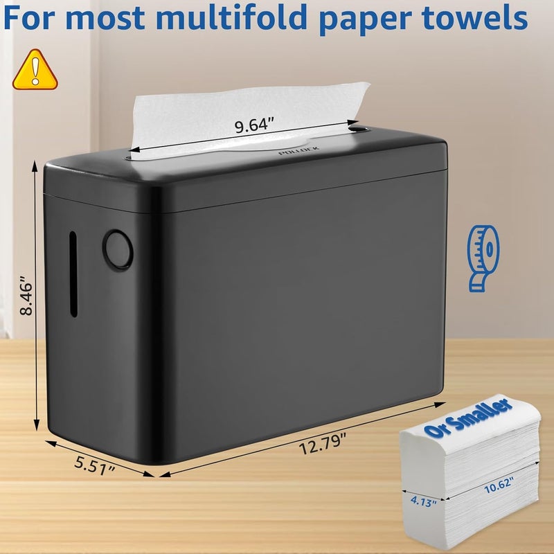 pollock Paper Towel Dispenser Countertop, Multifold Trifold Paper Towel Holder, Hand Towel Dispenser, Commercial Paper Towel Dispenser,Paper Towel Holder for Home Kitchen Restaurant - Image 2